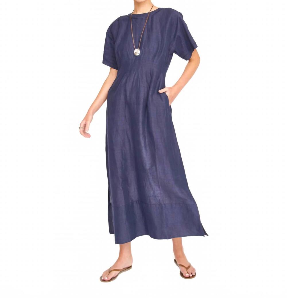 NEW MIRTH wailea ankle length dress in blueberry